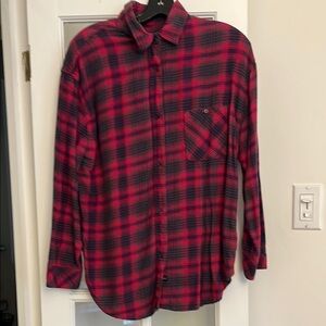 Rails Red and Black Button Down Shirt